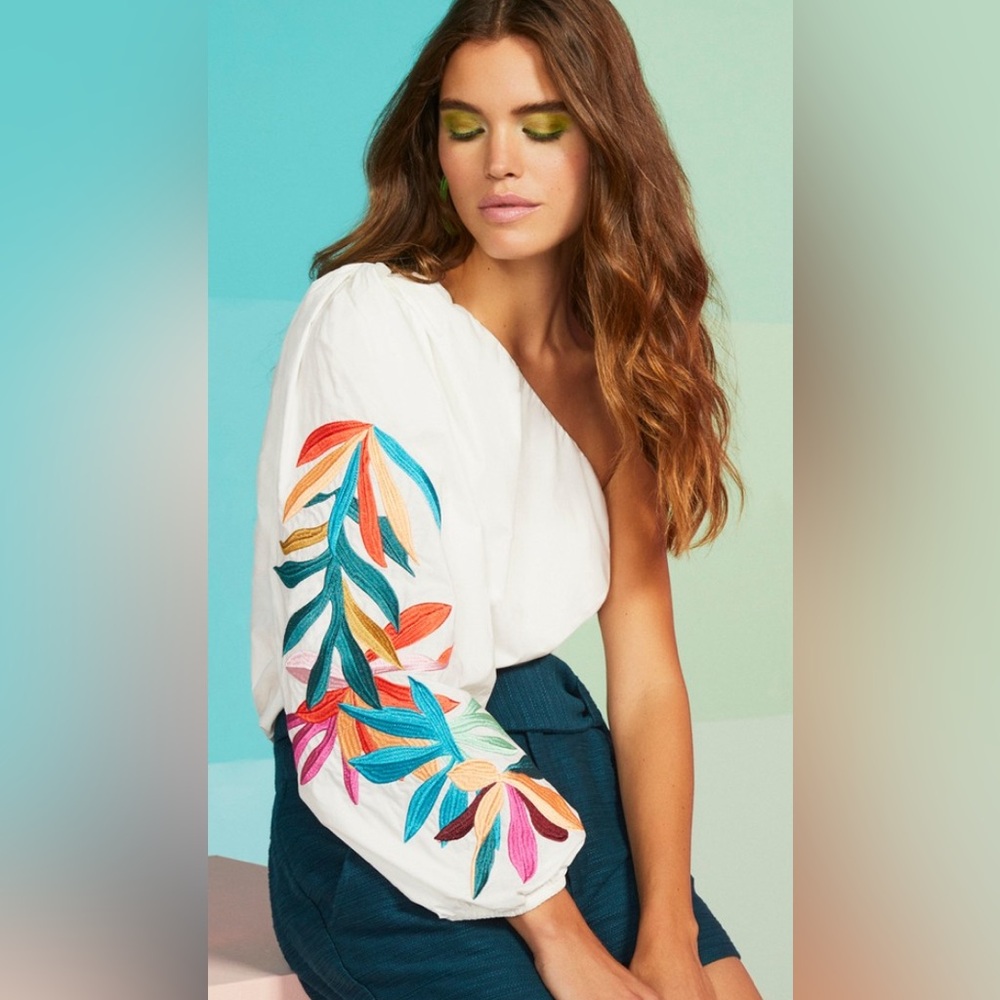 Marie Oliver Olivia Embroidered Blouse